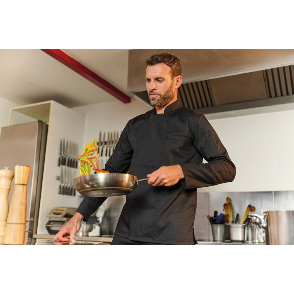 Veste de cuisine écoresponsable manches longues unisexe 