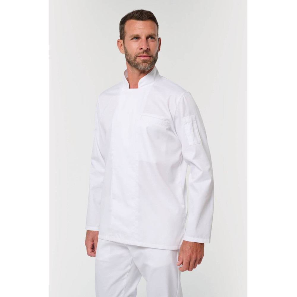 Veste de cuisine écoresponsable et respirante manches longues unisexe