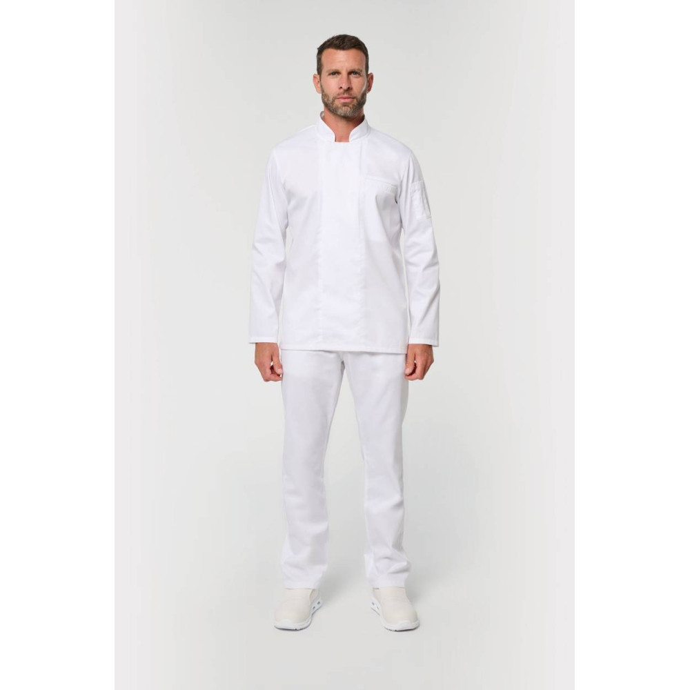 Veste de cuisine écoresponsable et respirante manches longues unisexe