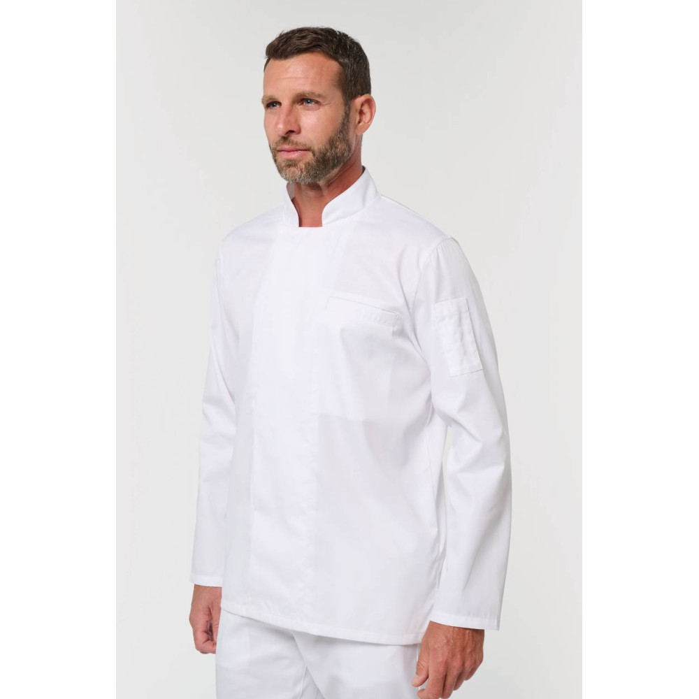 Veste de cuisine écoresponsable et respirante manches longues unisexe