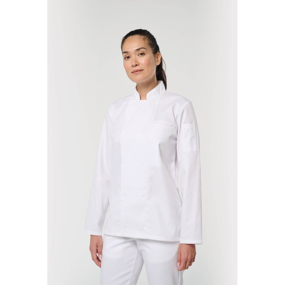 Veste de cuisine écoresponsable et respirante manches longues unisexe