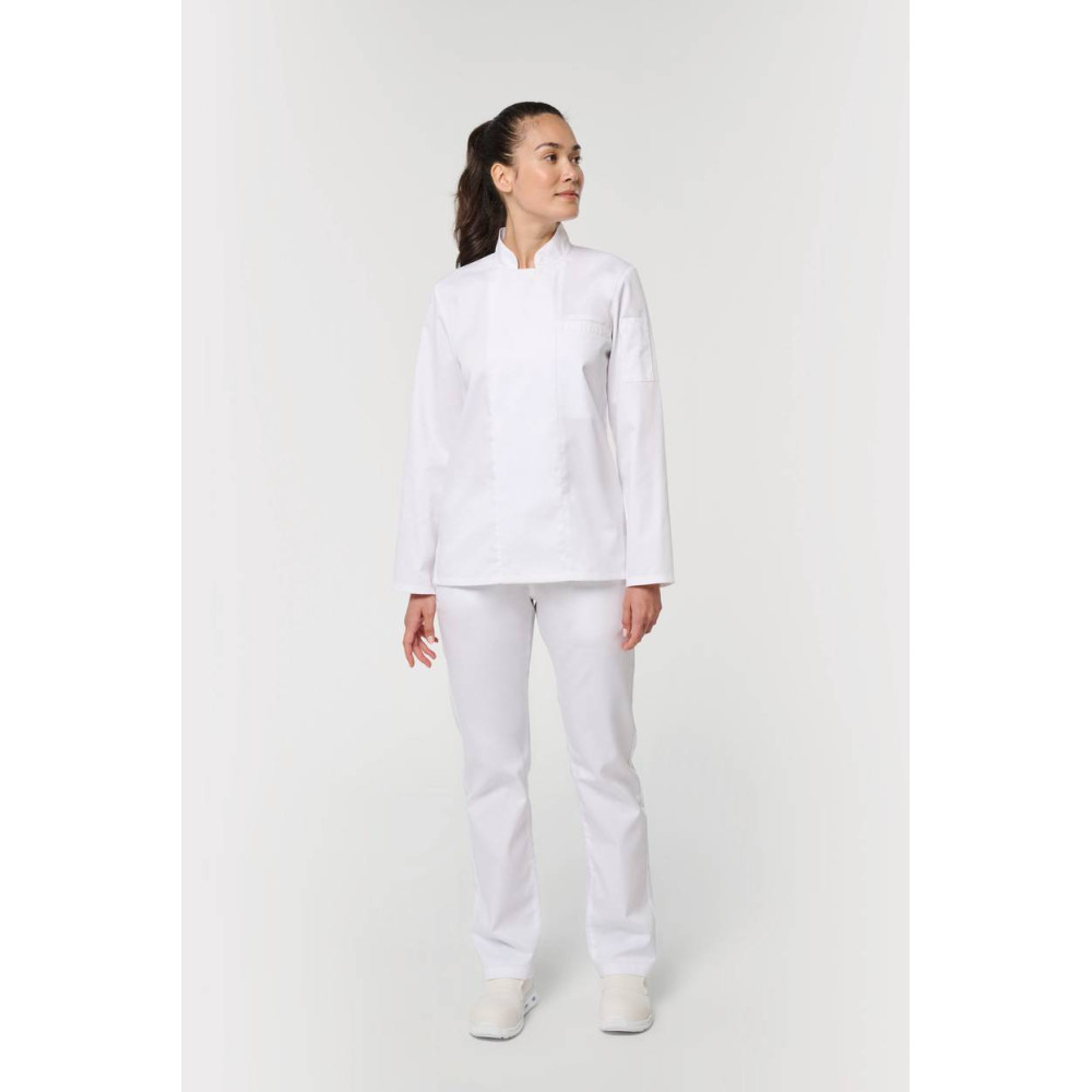 Veste de cuisine écoresponsable et respirante manches longues unisexe