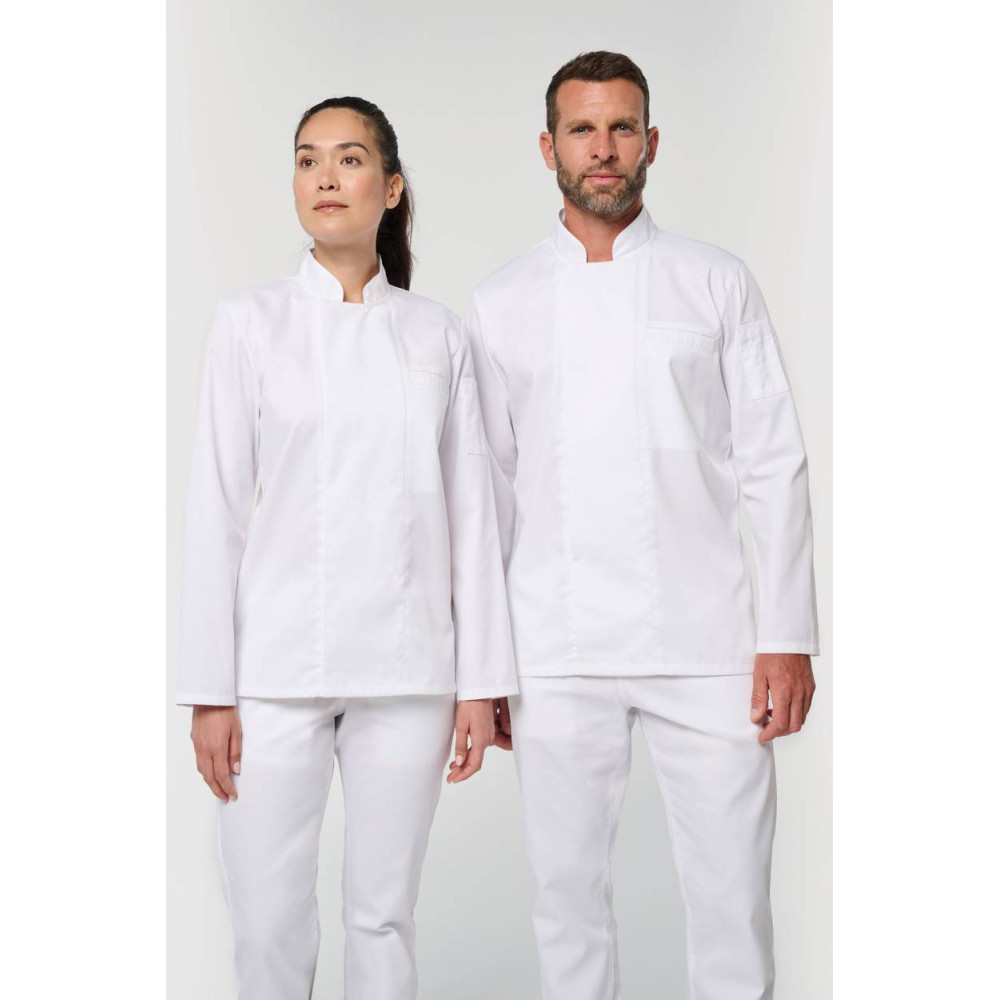 Veste de cuisine écoresponsable et respirante manches longues unisexe
