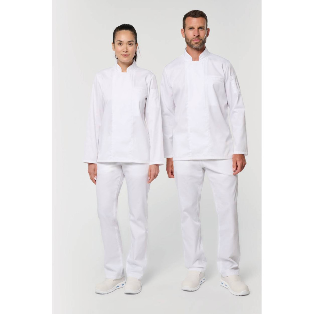 Veste de cuisine écoresponsable et respirante manches longues unisexe