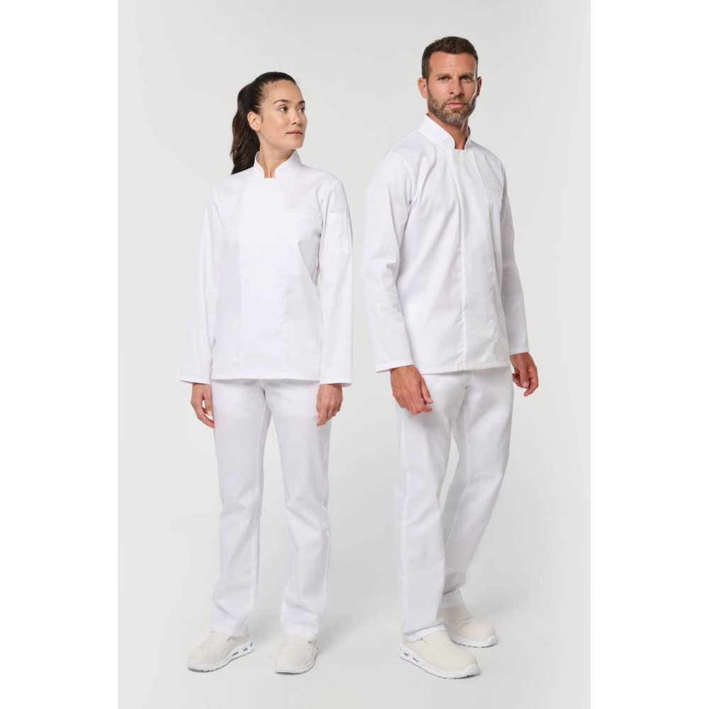 Veste de cuisine écoresponsable et respirante manches longues unisexe