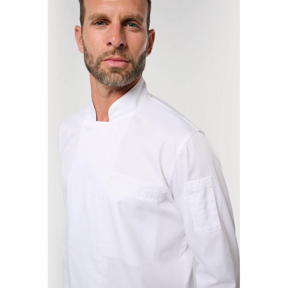 Veste de cuisine écoresponsable et respirante manches longues unisexe