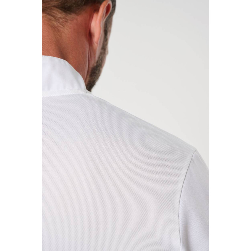 Veste de cuisine écoresponsable et respirante manches longues unisexe