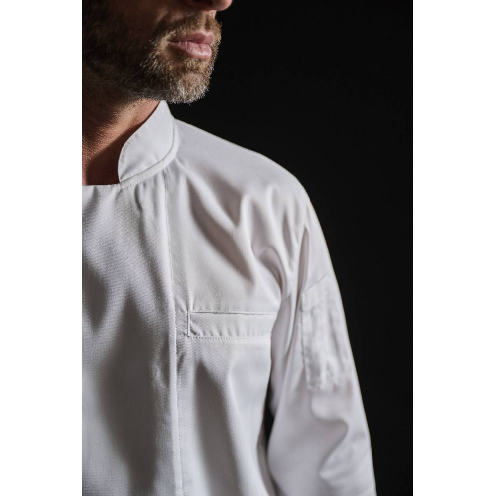 Veste de cuisine écoresponsable et respirante manches longues unisexe