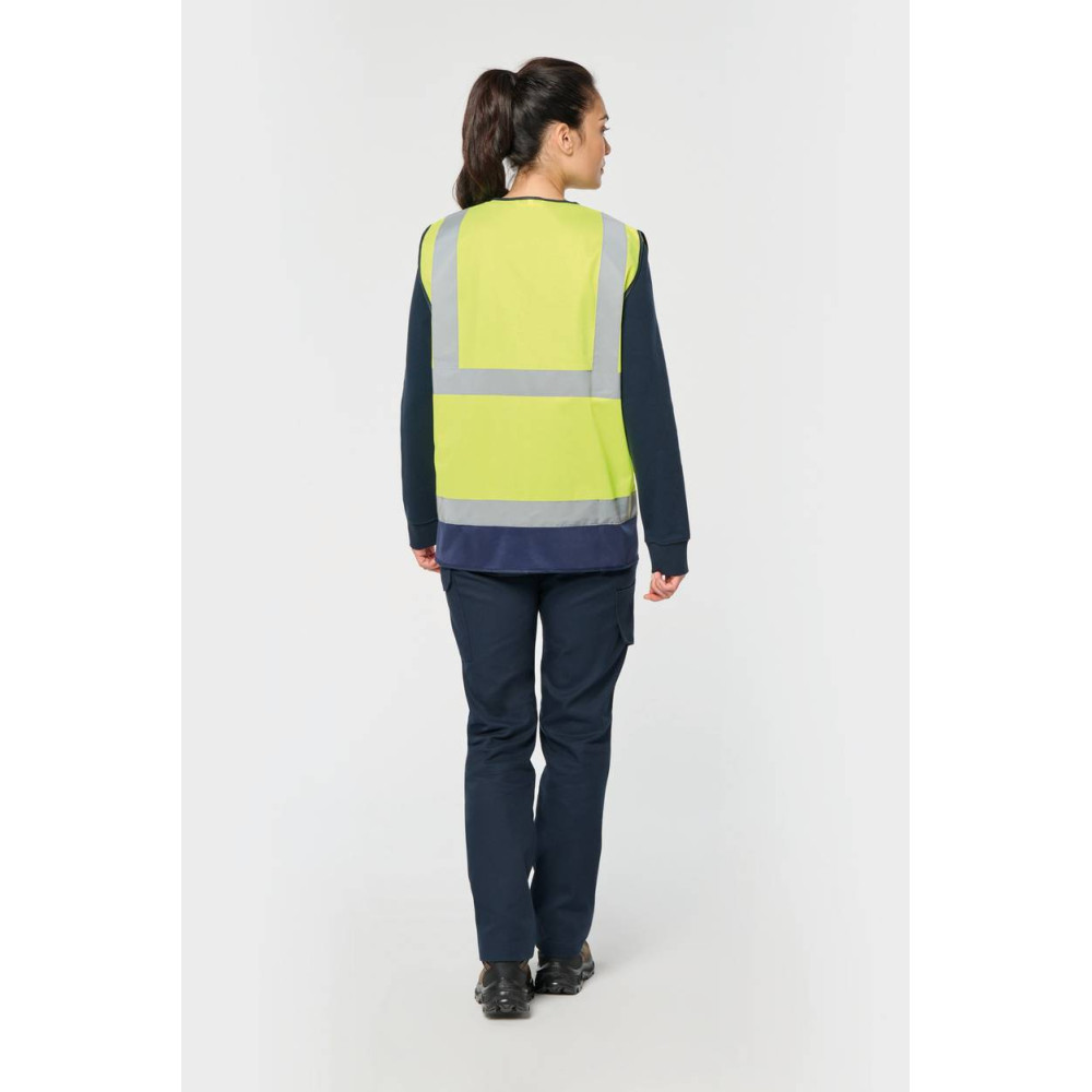 Gilet de sécurité haute visibilité recyclé avec zip unisexe