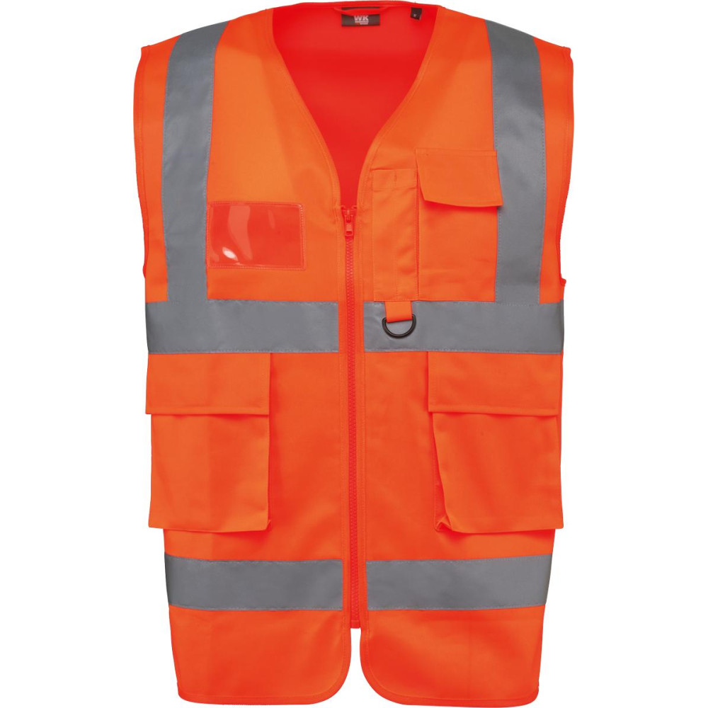 Gilet de sécurité haute visibilité recyclé avec zip unisexe