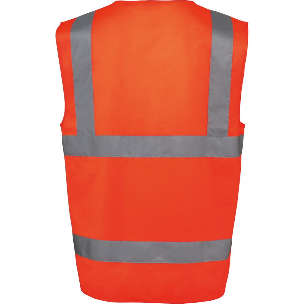 Gilet de sécurité haute visibilité recyclé avec zip unisexe