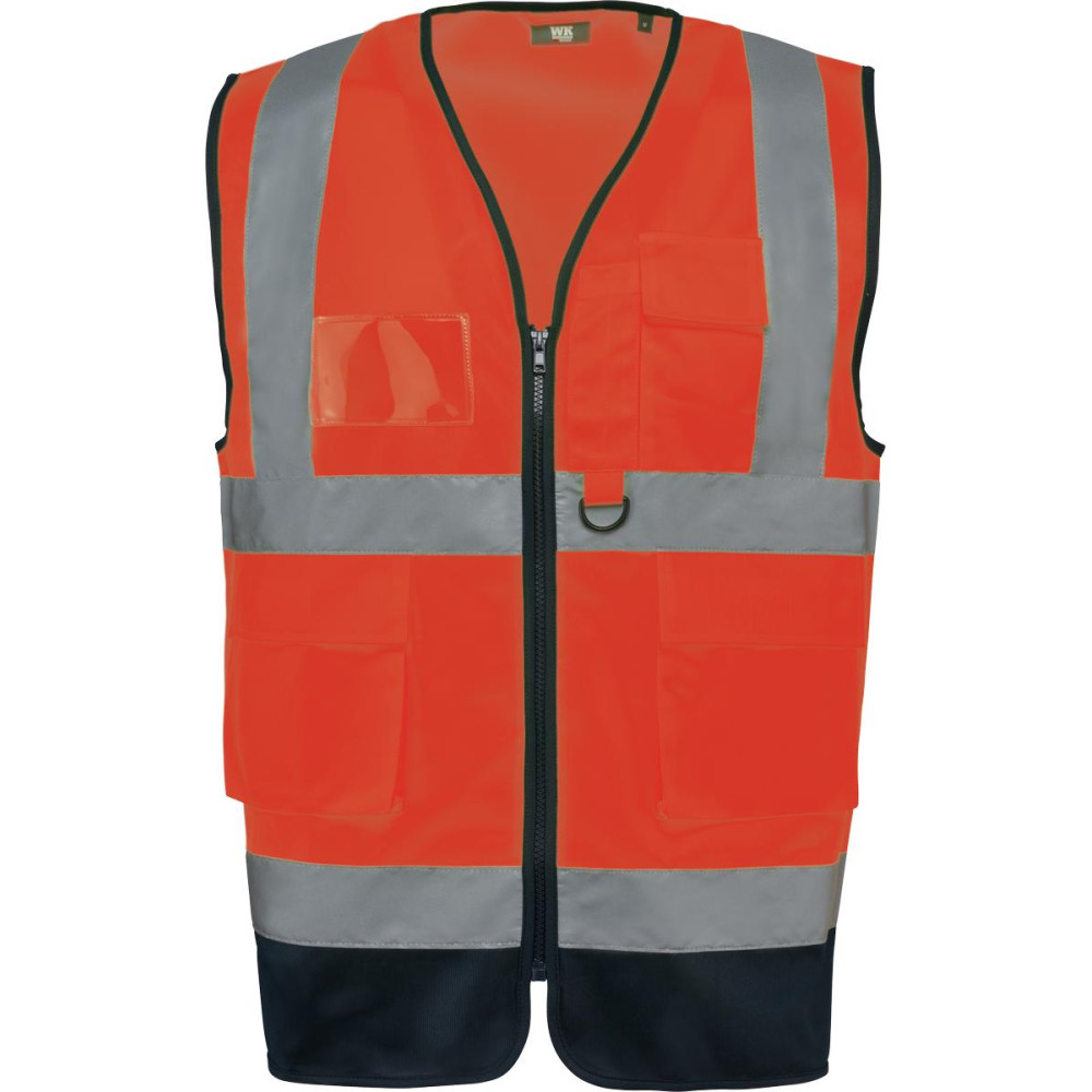 Gilet de sécurité haute visibilité recyclé avec zip unisexe