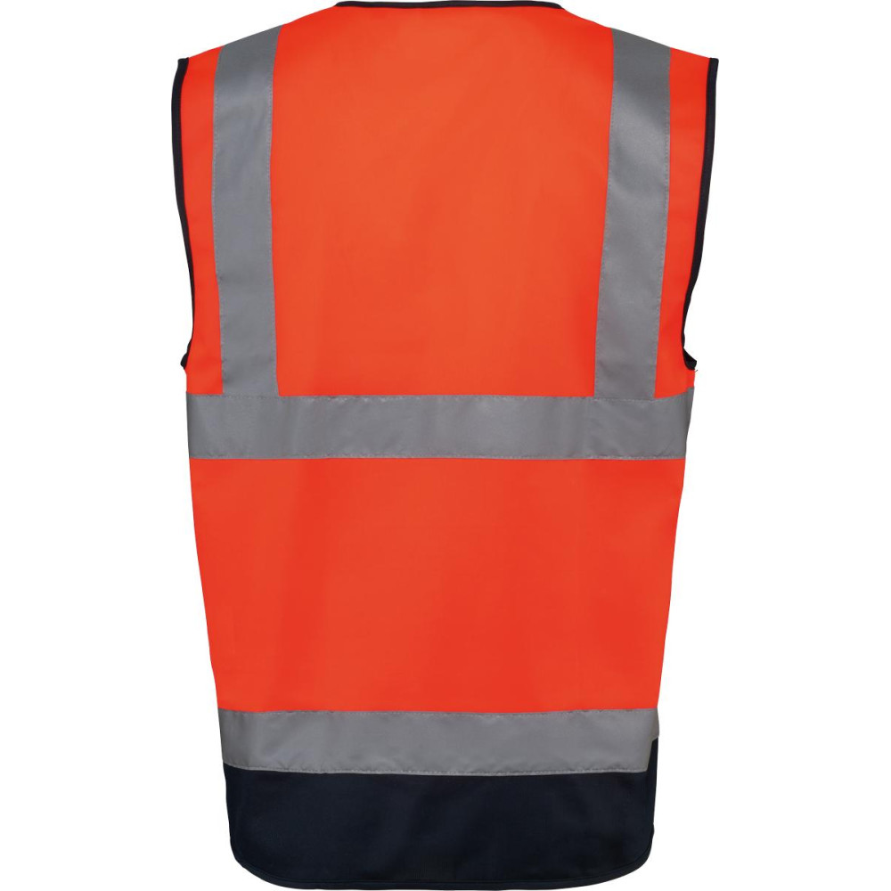 Gilet de sécurité haute visibilité recyclé avec zip unisexe
