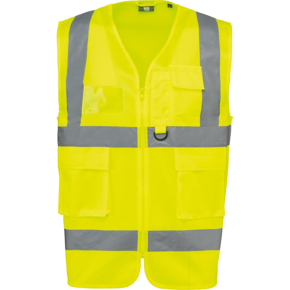 Gilet de sécurité haute visibilité recyclé avec zip unisexe