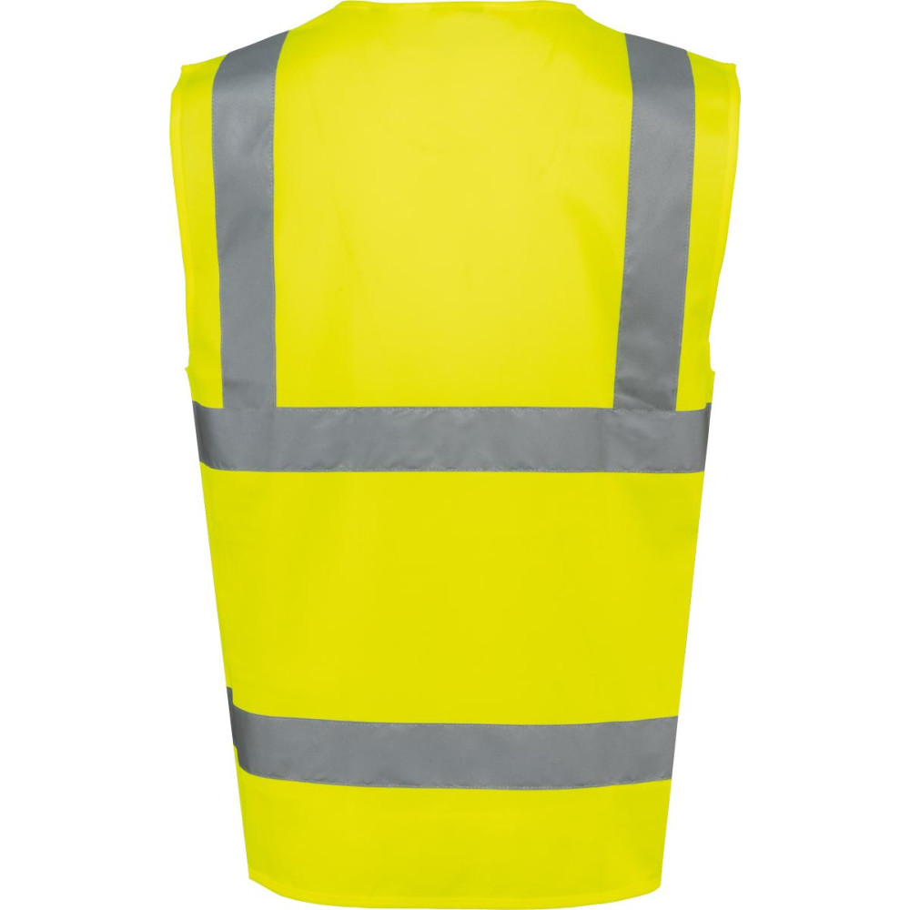 Gilet de sécurité haute visibilité recyclé avec zip unisexe