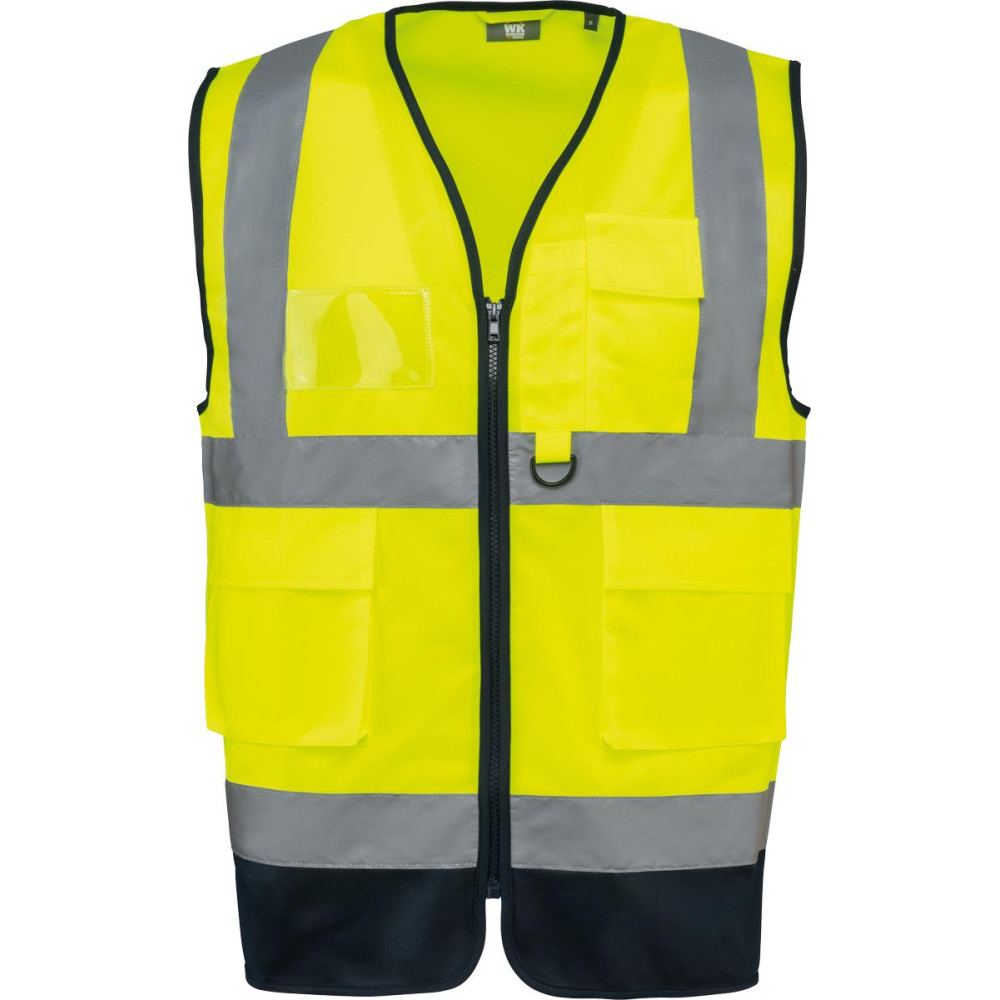 Gilet de sécurité haute visibilité recyclé avec zip unisexe