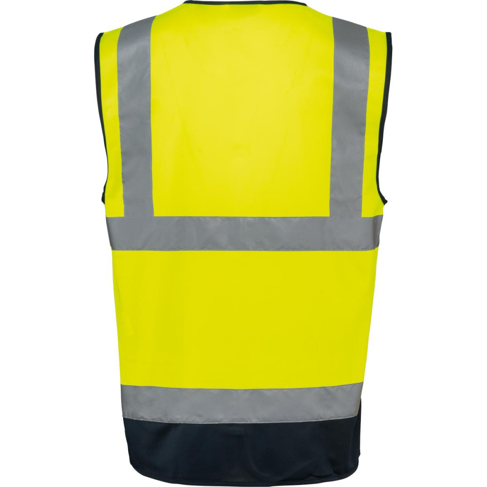 Gilet de sécurité haute visibilité recyclé avec zip unisexe