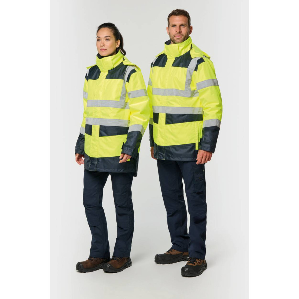 Parka de sécurité recyclée 4 en 1 unisexe