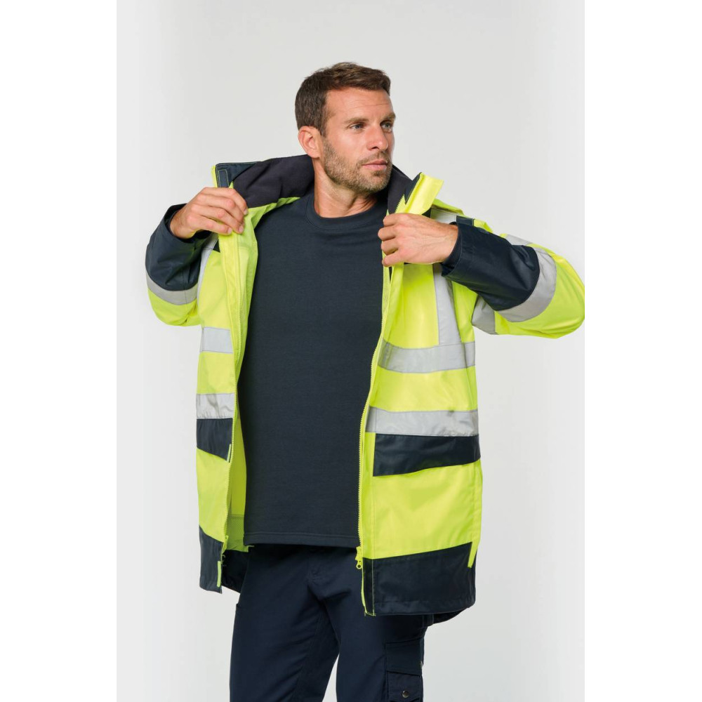 Parka de sécurité recyclée 4 en 1 unisexe