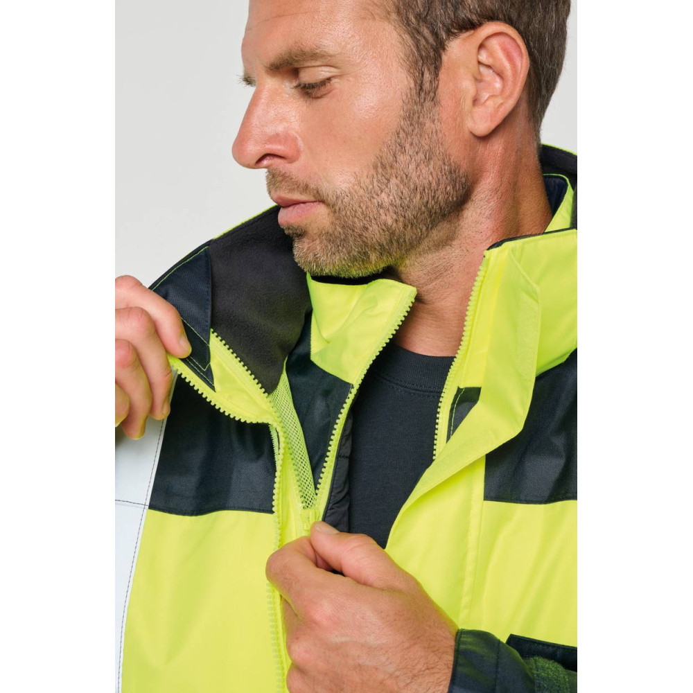 Parka de sécurité recyclée 4 en 1 unisexe