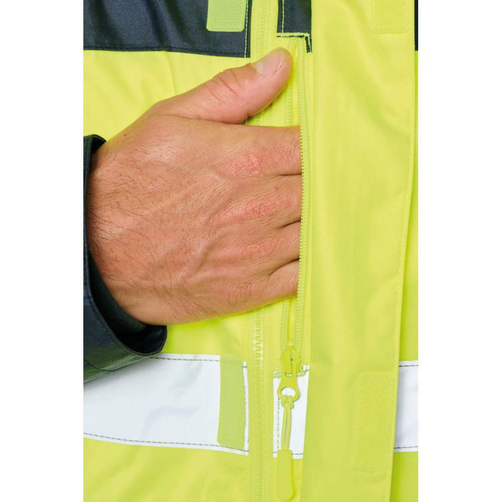 Parka de sécurité recyclée 4 en 1 unisexe