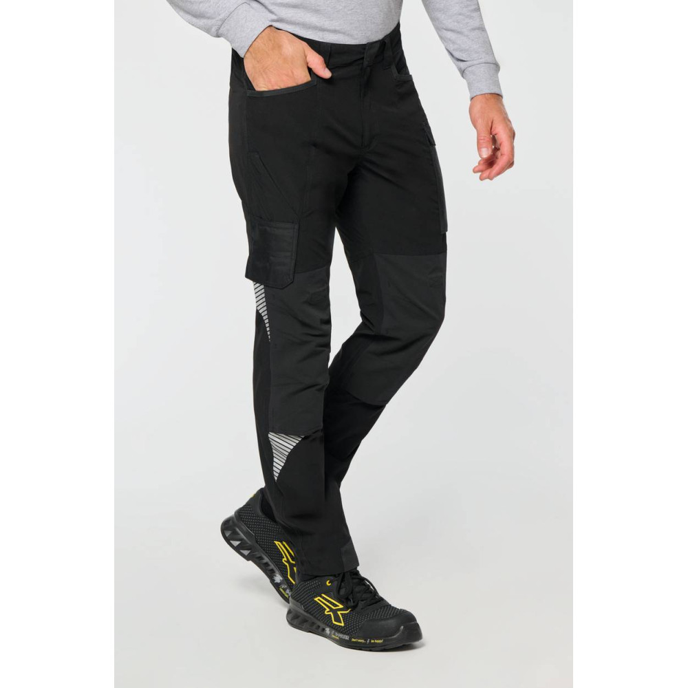 Pantalon léger stretch recyclé multipoches unisexe 