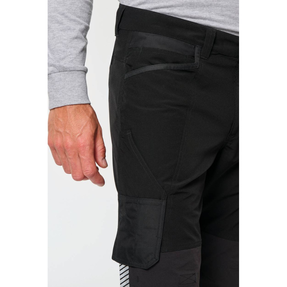 Pantalon léger stretch recyclé multipoches unisexe 
