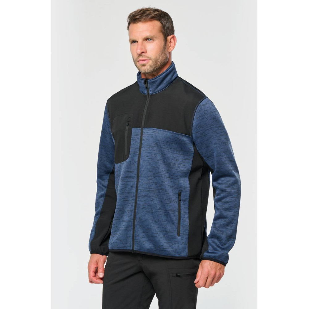 Veste recyclée en polytricot homme