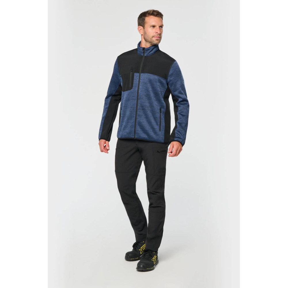 Veste recyclée en polytricot homme
