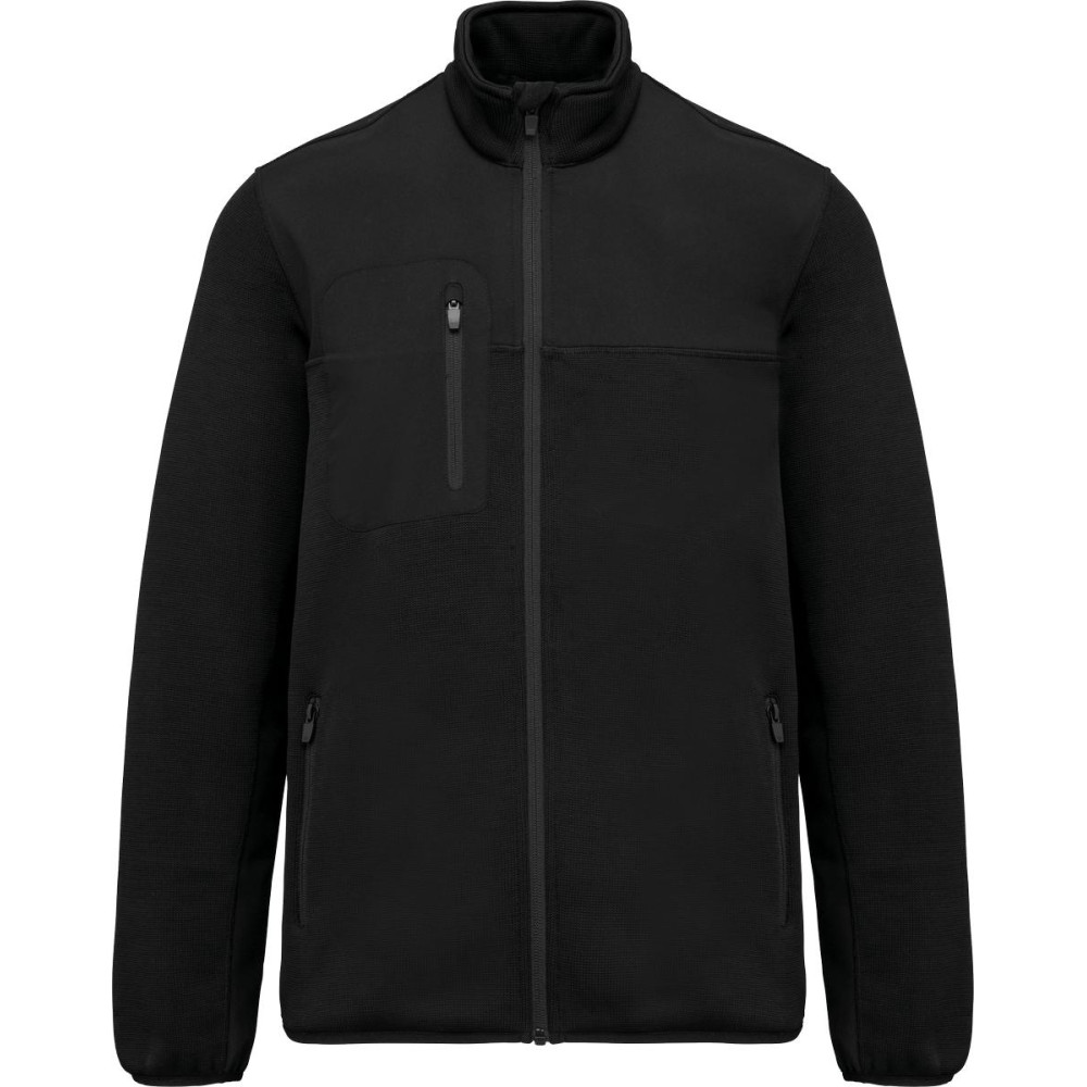 Veste recyclée en polytricot homme