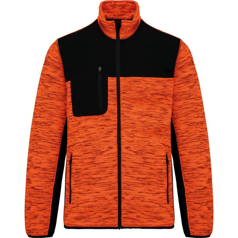 Veste recyclée en polytricot homme