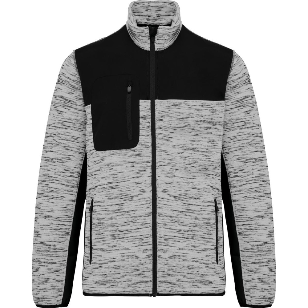 Veste recyclée en polytricot homme