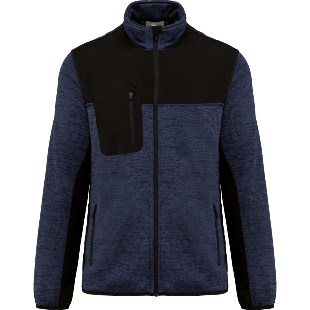 Veste recyclée en polytricot homme