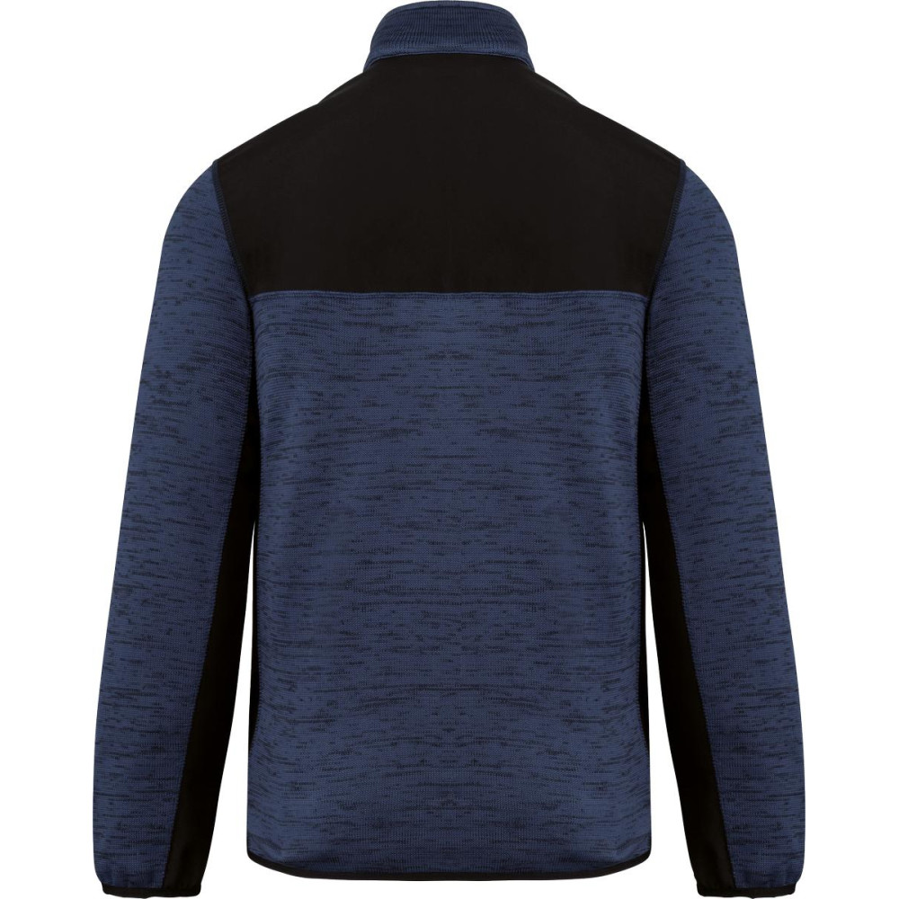 Veste recyclée en polytricot homme