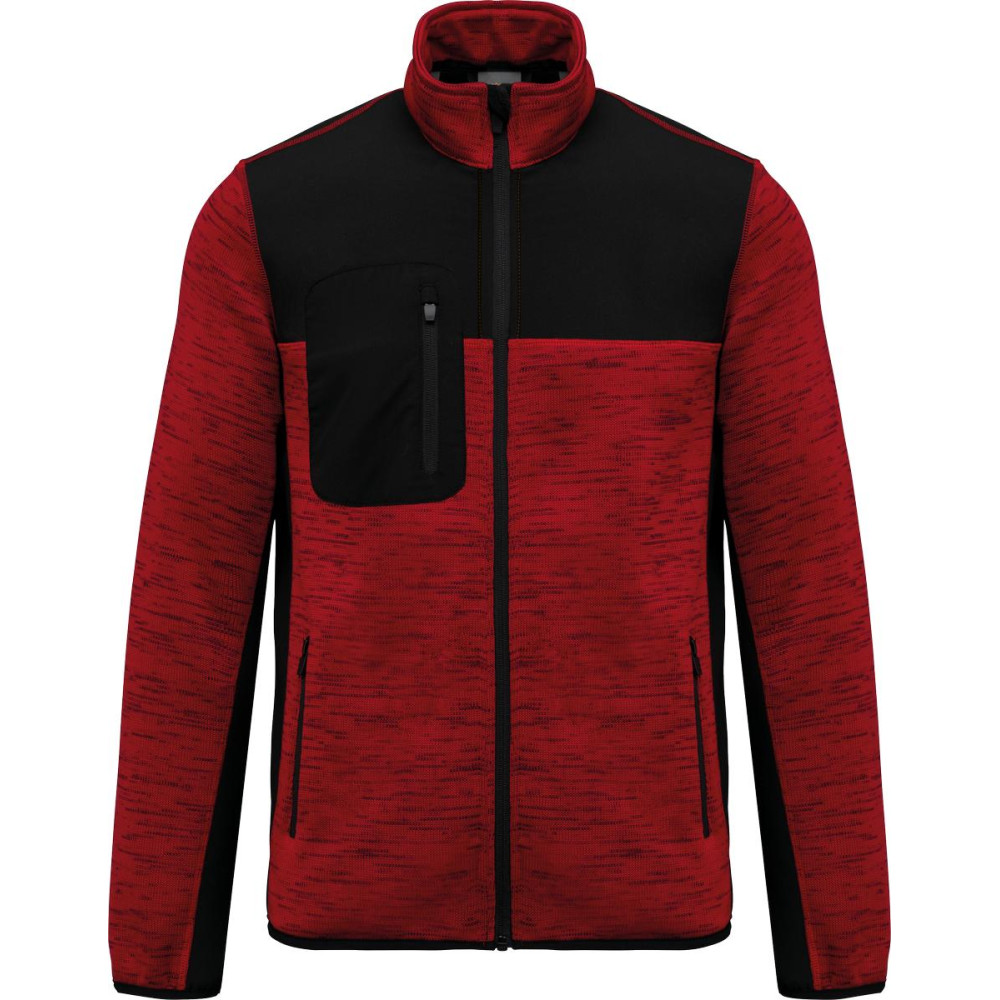 Veste recyclée en polytricot homme