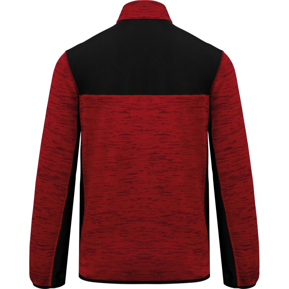 Veste recyclée en polytricot homme