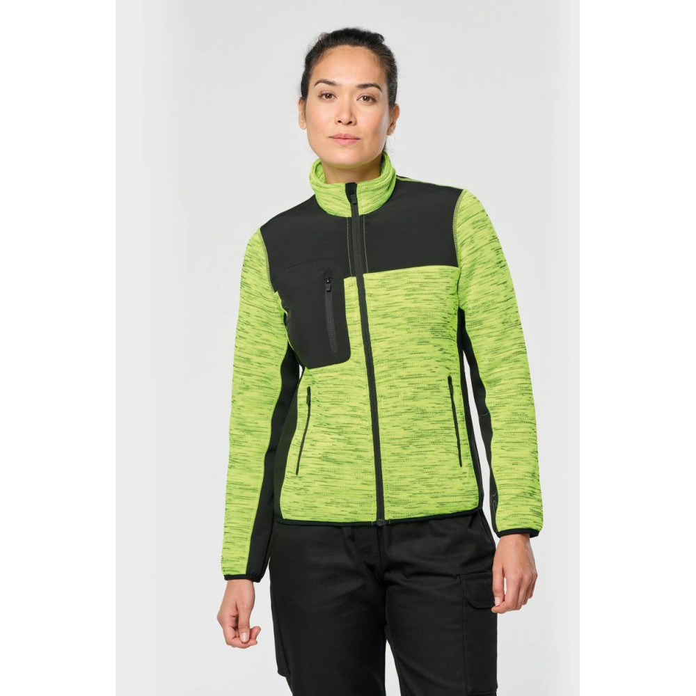 Veste recyclée en polytricot femme