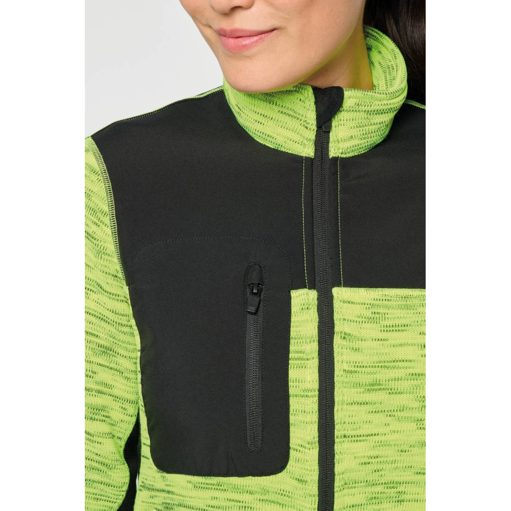 Veste recyclée en polytricot femme
