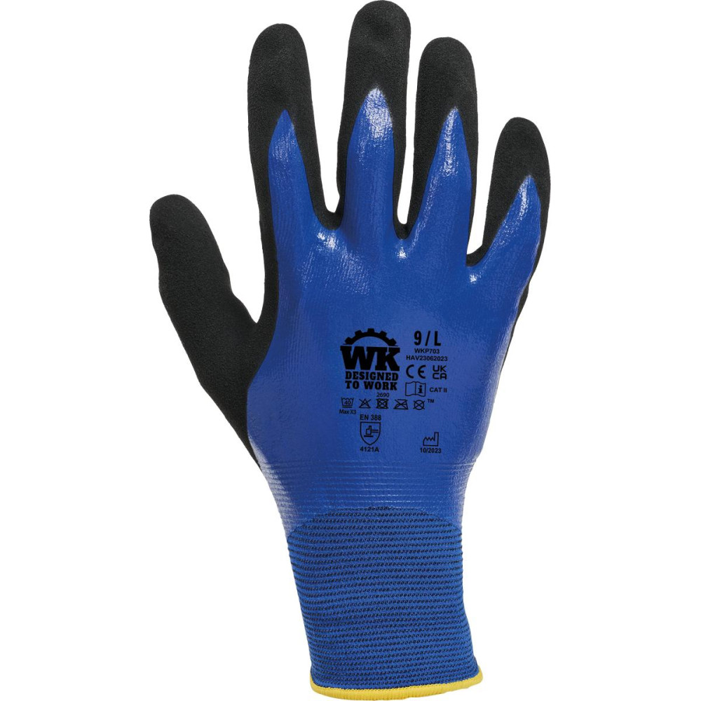 Gants de manutention en environnements humides