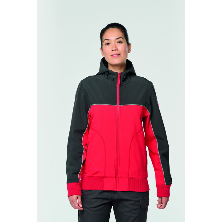 Veste softshell 3 couches bicolore unisexe travail
