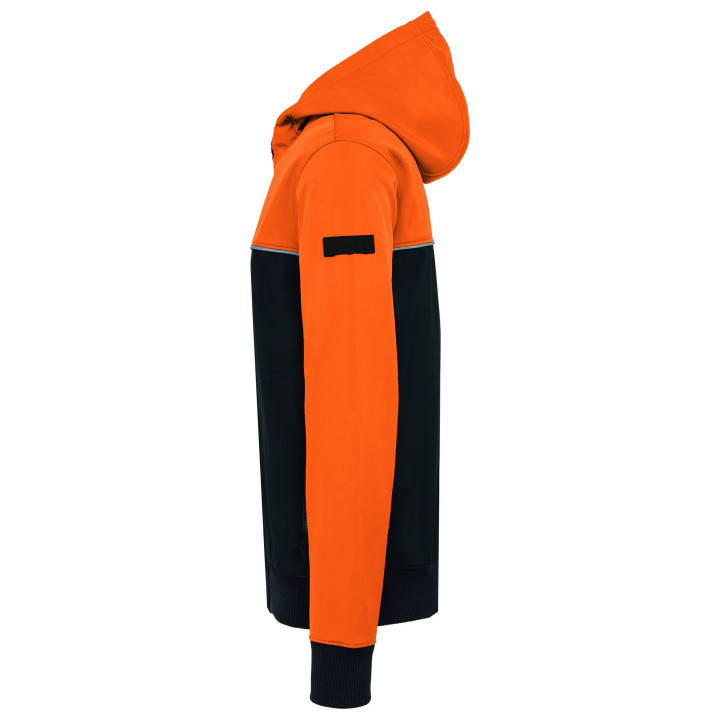 Veste softshell 3 couches bicolore unisexe travail