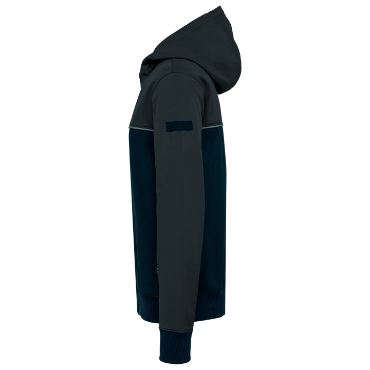 Veste softshell 3 couches bicolore unisexe travail