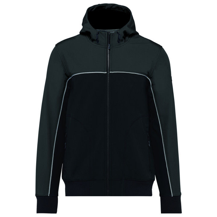 Veste softshell 3 couches bicolore unisexe travail