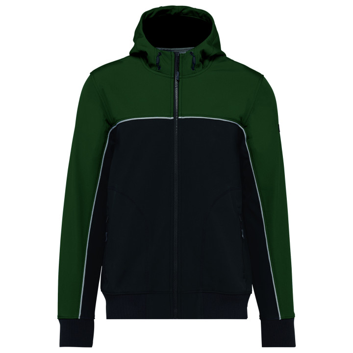Veste softshell 3 couches bicolore unisexe travail