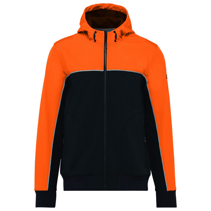 Veste softshell 3 couches bicolore unisexe travail
