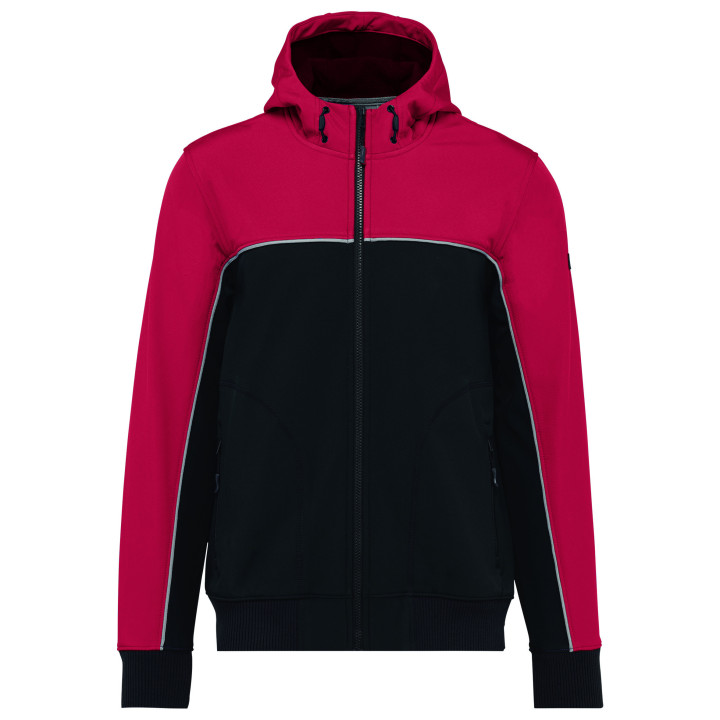 Veste softshell 3 couches bicolore unisexe travail