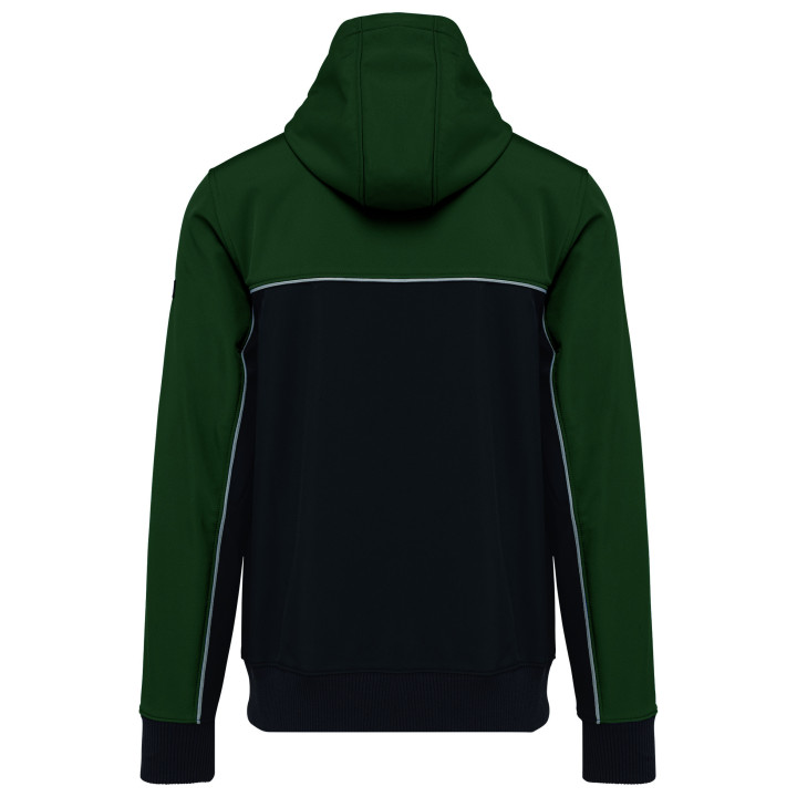 Veste softshell 3 couches bicolore unisexe travail