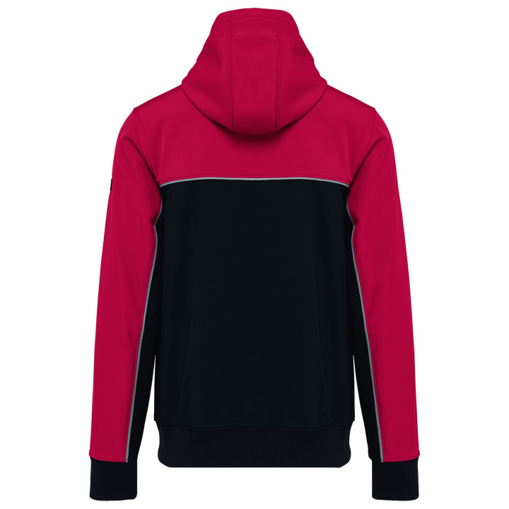 Veste softshell 3 couches bicolore unisexe travail