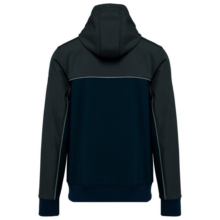 Veste softshell 3 couches bicolore unisexe travail